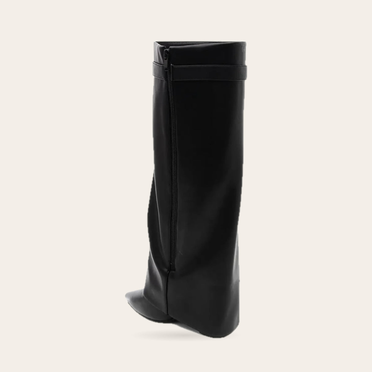 Bottes Jeanne noires, fermeture éclair