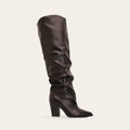 Bottes Romy chocolat, vue de profil
